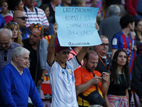 Leo Messi supporter during La Liga match between F.C. Barcelona v S.D. Eibar, in Barcelona, on May 21, 2017.  (