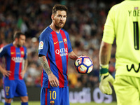 Leo Messi during La Liga match between F.C. Barcelona v S.D. Eibar, in Barcelona, on May 21, 2017.  (