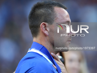 Chelsea's John Terry
during the Premier League match between Chelsea and Sunderland at Stamford Bridge, London, England on 21 May 2017. 

 (