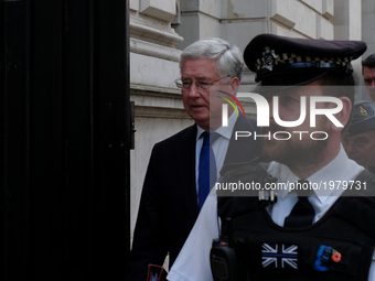 Defence Secretary Sir Michel Fallon leaves Downing street  (