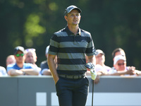 Justin Rose of England
during 1st Round for the 2017 BMW PGA Championship on the west Course at Wentworth on May 25, 2017 in Virginia Water...