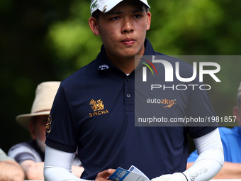 Phachara Khongwatmai of THA
during 1st Round for the 2017 BMW PGA Championship on the west Course at Wentworth on May 25, 2017 in Virginia W...
