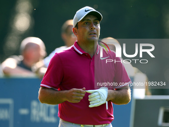 Francesco Molinari of Italy
during 1st Round for the 2017 BMW PGA Championship on the west Course at Wentworth on May 25, 2017 in Virginia W...