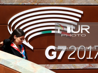 G7 Summit 2017 in Italy
An italian hostess during the welcome ceremony and the photo family at Taormina, Italy on May 26, 2017.
Leaders of...