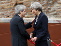 G7 Summit 2017 in Italy
The italian Prime Minister Paolo Gentiloni with the United Kingdom Prime Minister Theresa May during the welcome ce...