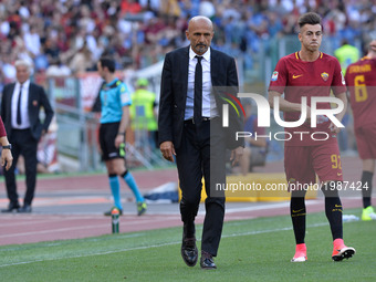 Luciano Spalletti during the Italian Serie A football match between A.S. Roma and F.C. Genoa at the Olympic Stadium in Rome, on may 28, 2017...