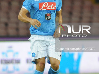 Blerim Dzemaili of SSC Napoli during Pre Season Friendly match between SSC Napoli and PAOK FC Football / Soccer at Stadio San Paolo on Augus...