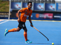 Faizal Saari of Malaysia
 during The Men's Hockey World League Semi-Final 2017 Group A match between England  and Malaysia The Lee Valley Ho...