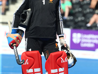 George Pinner of England
 during The Men's Hockey World League Semi-Final 2017 Group A match between England  and Malaysia The Lee Valley Ho...