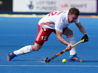 Michael Hoare of England
 during The Men's Hockey World League Semi-Final 2017 Group A match between England  and Malaysia The Lee Valley Ho...