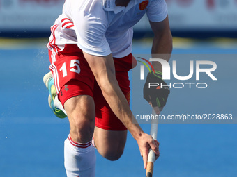Phil Roper of England
 during The Men's Hockey World League Semi-Final 2017 Group A match between England  and Malaysia The Lee Valley Hocke...