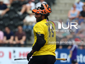 Vikas Dahiya of India
 during The Men's Hockey World League Semi-Final 2017 Group B match between Canada and India The Lee Valley Hockey and...