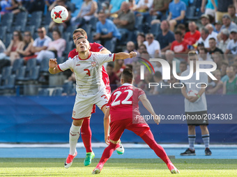 Enis Bardi (MKD) during the UEFA European Under-21 Championship Group C match between Czech Republic and Italy at Tychy Stadium on June 21,...