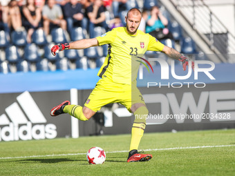 Vanja Milinkovic-Savic (SRB) during the UEFA European Under-21 Championship Group C match between Czech Republic and Italy at Tychy Stadium...