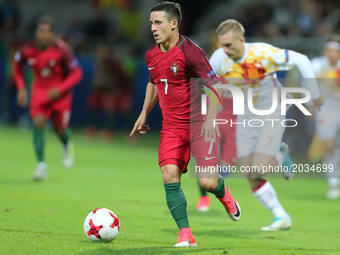 Daniel Podence (POR),during their UEFA European Under-21 Championship match against Portugal on June 20, 2017 in Gdynia, Poland. (