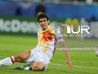 Jesus Vallejo (ESP),during their UEFA European Under-21 Championship match against Portugal on June 20, 2017 in Gdynia, Poland. (