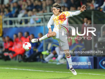Hector Bellerin (ESP),during their UEFA European Under-21 Championship match against Portugal on June 20, 2017 in Gdynia, Poland. (