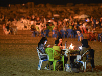 People during Iftar, a meal after the sunset, consumed on  Rabat beach, in Rabat, Morocco on June 21, 2017.
Laylat al-Qadr, or Night of Dest...