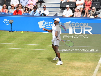 Donald Young of the US in the quarter finals of AEGON Championships at Queen's Club, London, on June 23, 2017. (