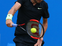 Grigor Dimitrov BUL against Feliciano Lopez (ESP) during Men's Singles Semi Final match on the day  six of the ATP Aegon Championships at th...