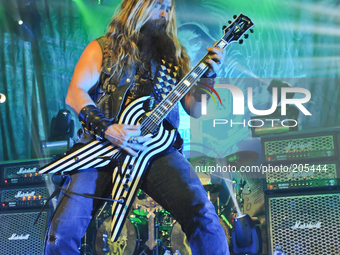 Zakk Wylde performs in concert with Black Label Society at Emo's on August 1, 2014 in Austin, Texas. (