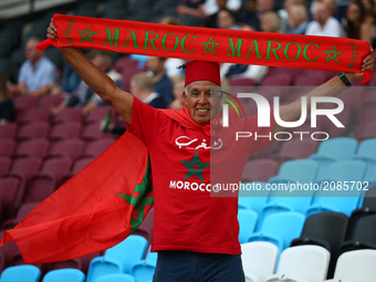 Morocco Fan
during World Para Athletics Championships at London Stadium in London on July 19, 2017 (