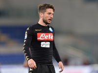 Dries Mertens during the Italian Serie A football match between S.S. Lazio and A.C. Napoli at the Olympic Stadium in Rome, on april 09, 2017...