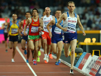 Steve Morris  of Great Britain  compete of Men's 1500m T20 Final during World Para Athletics Championships Day Three at London Stadium in Lo...