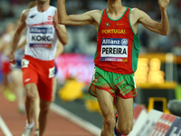 Cristiano Pereira of Portugalcompete  Men's 1500m T20 Final during World Para Athletics Championships Day Three at London Stadium in London...