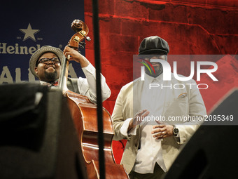 Performance of the jazz singer, composer and actor Gregory Porter on the stage of the Trinidad Square during 52nd edition of  Heineken Jazza...
