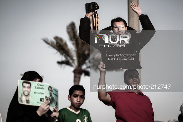 Bahrain , Duraz - opposition demonstration calling for more rights and democracy on August 15, 2014 (Photo by: Ahmed AlFardan/NurPhoto) 