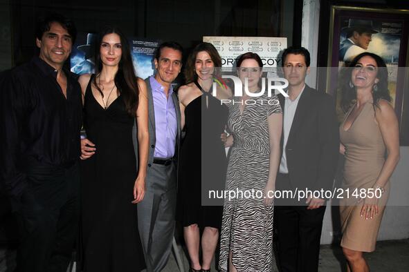 BEVERLY HILLS - AUGUST 15: Vincent Spano, Claudia Eva-Marie Graf, John Colella,  Stefanie Fredricks, Andy Hirsch, Betsy Russell at 