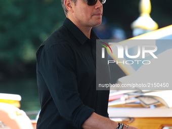 Actor Matt Damon arrive at the Hotel Excelsior 
74th Venice International Film Festival
