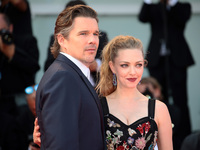 Ethan Hawke and Amanda Seyfried attend the 'First Reformed' red carpet  during the 74th Venice Film Festival in Venice, Italy, on August 31,...