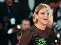   Emma Marrone  walks the red carpet ahead of the 'The Shape Of Water' screening during the 74th Venice Film Festival in Venice, Italy, on A...