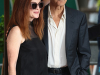 George Clooney and Julianne Moore arrive at the Hotel Excelsior in Venice, Italy, on September 1, 2017. (Photo by Matteo Chinellato/NurPhoto...