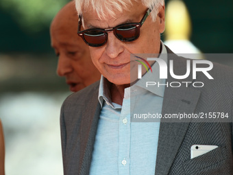 Michele Placido arrive at the Hotel Excelsior in Venice, Italy, on September 1, 2017. (Photo by Matteo Chinellato/NurPhoto)