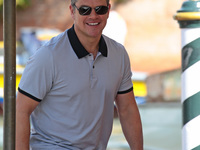  Matt Damon arrive at the Hotel Excelsior during the 74th Venice Film Festival on September 2, 2017 in Venice, Italy.  (