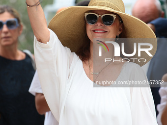  Susan Sarandon arrive at the Hotel Excelsior during the 74th Venice Film Festival on September 2, 2017 in Venice, Italy.  (