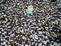 Bangladeshi activists of several Islamic groups shout slogans during a protest rally against the persecution of Rohingya Muslims in Myanmar,...