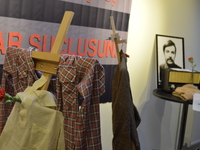 Personal belongings of the victims are pictured on the opening day of the September 12 Shame Museum, which is held with the help of the main...