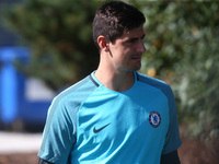 Chelsea's Thibaut Courtois
during Chelsea Training session priory to they game against FK Qarabag at Cobham Training Ground on September 11,...