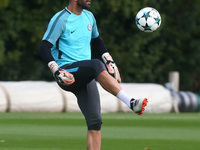 Chelsea's EDUARDO
during Chelsea Training session priory to they game against FK Qarabag at Cobham Training Ground on September 11, 2017 in...