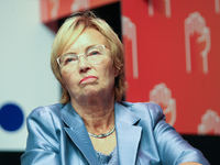 Professor Lena Barbara Kolarska-Bobinska Polish academic and political figure is seen in Gdansk, Poland on 11 September 2017  during the Sec...