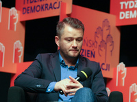 Journalist Jaroslaw Kuzniar is seen in Gdansk, Poland on 11 September 2017  during the Second Democracy Week. Annual Democracy Week is a ven...