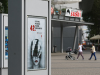 Gdynia Film Festival poster is seen in Gdynia, Poland on 12 September 2017 
Polish Film Festival is one of the oldest film events in Europe...