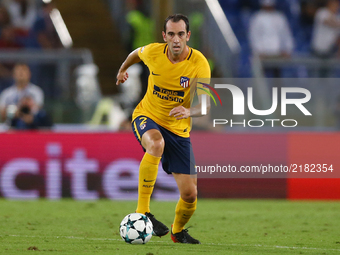 
Diego Godin of Atletico  during the UEFA Champions League Group C football match between AS Roma and Atletico Madrid on September 12, 2017...