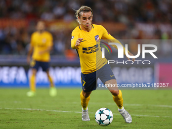 
Antoine Griezmann of Atletico  during the UEFA Champions League Group C football match between AS Roma and Atletico Madrid on September 12,...