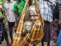 105 years old Halima along with her 13 members’ family arrived in Shahporir Dip, Tiknaf, Bangladesh on 9 September 2017. In this journey she...