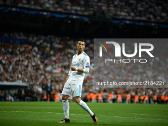 Cristiano Ronaldo during the match between Real Madrid and Apoel Nikosia at the Santiago Bernabeu stadium in Madrid on 13rd September, 2017....